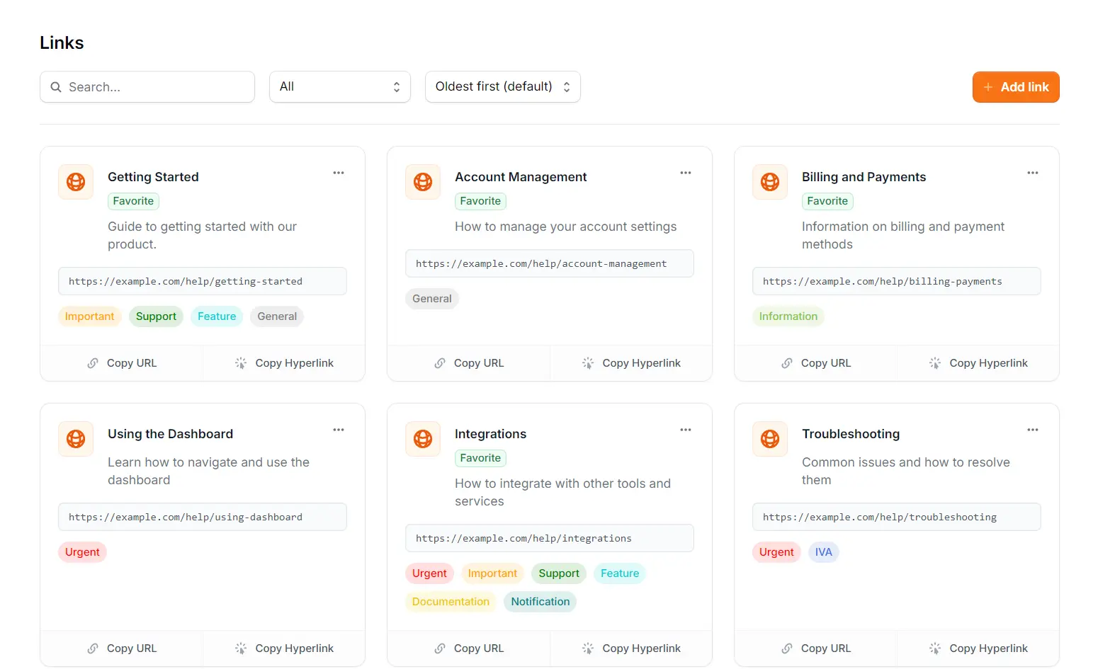 Support Toolbox Link Library